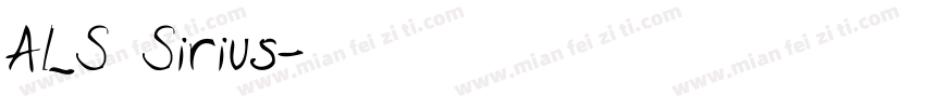 ALS Sirius字体转换